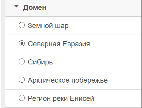 Список доменов